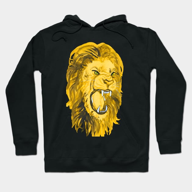 Gold Lion Hoodie by Shyflyer